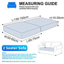 YSTYLE Housse Coussin Canapé Velours, Housse De Coussin Extensible, Universelle Housse Coussin Canape, Housse Assise Canapé Antidérapante, Housse Dossier Canapé - Black - View 8