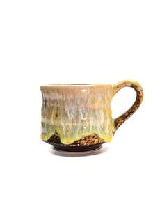 1pc 290ml Kiln-Fired Ceramic Coffee Mug, Suitable For Home Use As Water Cup, Breakfast Cup, Milk Cup, Graduation Party Cup, Romantic Couple Cup - Multicolor - View 1