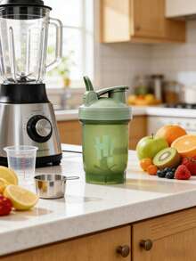 Vaso mezclador de batido de leche, vaso mezclador de proteínas, vaso mezclador de fitness, taza de café, taza portátil, botella deportiva, taza mezcladora, taza para leche de soja y batidos - Agitar antes de beber para facilidad y conveniencia. Taza de leche, taza de jugo, taza de café con hielo, taza de bebida, adecuada tanto para bebidas de verano como de invierno. Ideal para el hogar, los viajes, al aire el fitness, y es un gran regalo para madres, seres queridos, hermanas y amigos. - Multicolor - Ver 2