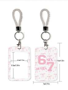 1pc ABS Casual Style Numeric 67 Pattern Fashion Keychain Pendant, Bag Charm, Student Bus Protector - Multicolor - View 3