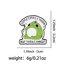 Cute Frog Series Enamel Pin Funny Animals Quotes Brooch Pins Lapel Pin Badge On Backpack Clothing Accessories Jewelry Friends Gifts - Green - View 18