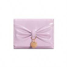 Stylish & Versatile Women Short Wallet Coin Purse Card Holder Bow Decor Clutch For Women Wallet Mini Wallet Purse Wallet Small Wallet Cute Wallet Purses For Woman Wallet For Ladies Wallet Travel Essential Badge Holder Id Card Holder Id Holder - Multicolor - View 17