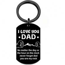 1件男士圣诞礼物，酷老爸钥匙扣，送给爸爸的圣诞礼物，女儿儿子送的礼物，我爱你礼物，父亲节感谢礼物，装饰品 - 黑色 - 查看 2