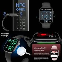 PANDA 11X Smart Watch, 2.08" HD Display, Bluetooth Calling, Message Preview, NFC Access, Sports Modes, Sleep & Health Monitoring, Customizable Dials, Weather Forecast, 3ATM Waterproof For Swimming, AI Smart Watch For Men & Women - Black - View 7