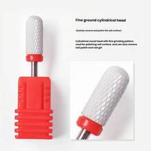 3PCS Cylindrical Ceramic Grinding Bits, Universal Nail Drill Bits For Gel Polish Removal, Compatible With All Nail Drills - Multicolor - View 5