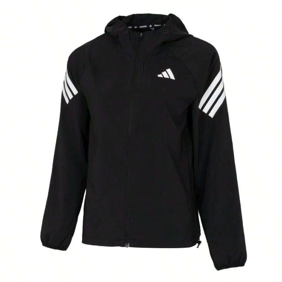 Adidas 女士夹克/外套 Adi365 3S JKT W，休闲日常户外旅行夹克 KQ8074 - 黑色 - 查看 1