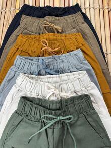 Set Of 3 Children's Twill Shorts, Boys' Design, Pedrinho Brand / Cargo Shorts / Elastic Waistband - Nhiều màu - Xem 9