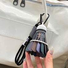 Colorful Rainbow Color Badminton Keychain Funny Hanging Badminton Bag Pendant Backpack Decor Creative 3D Printing Keyring Gift - Multicolor - View 8