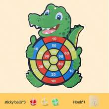 1pc Non-Woven Fabric Dart Board Toy, Creative Cartoon Elephant Design, Indoor/Outdoor Sports Fun Multi-Player Party Game Toy, Christmas, Thanksgiving Party Holiday Game Gift - Multicolor - View 17