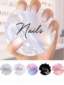 美甲展示卡、美甲摄影道具板、美甲沙龙宣传单、美甲照片展示架、美甲师礼品、美容院标牌、社交媒体美甲标志、专业美甲贴纸展示托盘、美甲沙龙配件、美甲师自拍托盘、专业美甲师展示板 - 彩色 - 查看 3