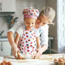 LIHAO 20 Piezas Mini Juego de Chef Niños Delantal Infantil Cocina Cortador de Galletas para Regalo Fiesta - Multicolor - Ver 5