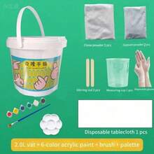 Couple's Hand Mold DIY Model, Handmade Couple Commemorative Model, Valentine's Day DIY Gift - Multicolor - View 8