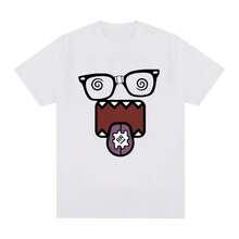 Domo Kun Funny Meme T-Shirt Wo's Casual T-Shirt Retro Short Sved Oversized Tshirt Top Street Wear - 款式6 - 查看 1