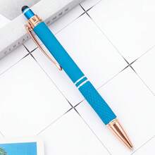 Customized Text/Logo Touch Screen Stylus Metal Retractable Ballpoint Pen, Creative Office Stationery, Thoughtful Gift For Family, Friends, Teachers, Parents, Colleagues, Perfect For Back To School Or Graduation Season - Multicolor - View 32