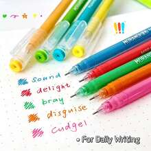 9pcs Retro Morandi Color Series Notebook, Pens For Drawing & Doodle, Refillable Ink Cartridge