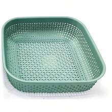 Cesta de almacenamiento para uso doméstico, cocina y escritorio; color aleatorio (1 pieza) - Color aleatorio (1 pieza) - Ver 3