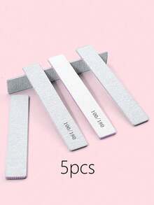 5/15/50pcs Professional Nail Files, 180/100 Grit Natural Nail Files, Double-Sided Washable Fine Textured Nail Files, Suitable For Home And Salon Use - Multicolor - View 20