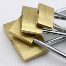 1pc Personalized Engraved Brass Love Lock, A Romantic Token Tailored For Couples, Also Suitable As A Gift For Weddings, Engagements, Anniversaries, Honeymoons, Valentine's Day. Made Of Premium Brass With Durable Quality, Supports Custom Engraving Of Names, Dates, And Unique Loving Messages. - Multicolor - View 5
