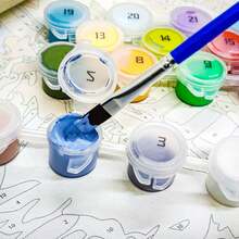 16x20英寸成人数码油画套装 - 简易丙烯颜料套装，含画笔和颜料，是家居装饰和生日、父亲节、圣诞节、母亲节礼物的完美之选。