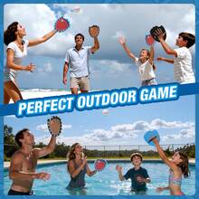 HYES Toss And Catch Ball Game Set, Outdoor Pool Beach Yard Camping Games For Family, Toddler Baseball Birthday Gifts For Boys Girls Ages 3-12 (4 Light Up Paddles & 6 Balls) - LED - 4 Pack + 6 Balls - View 8