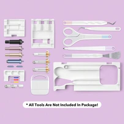 The Maker 3 And Maker Tool Storage Box Is A Convenient Storage Solution Designed To Keep Your Craft Tools Organized And Tidy. It Features A Compact Size And Customizable Compartments, Allowing You To Quickly Access Your Tools And Maintain A Clean And Orderly Workspace.