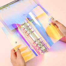 A5/A6 PVC Loose-Leaf Notebook, Planner, Journal, Sketchbook, Diary, Photo Album, Office Supplies, Accessories - Multicolor - View 6