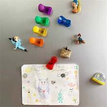 6pcs/12pcs Magnetic Chip Bag Clips, Moisture-Proof Fridge Magnets For Food Storage, Kitchen Snack Sealing Clips - Multicolor - View 7