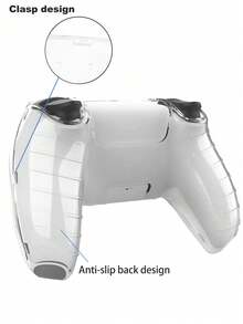 控制器水晶壳 PC 透明可拆卸控制器保护壳，超薄保护套，保护壳 - 無色 - 查看 5