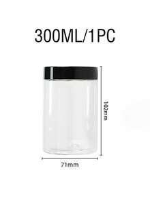 2个直径2.8英寸的塑料储物罐，带盖，化妆品收纳罐，可重复使用，旅行化妆品收纳罐，适用于颜料、乳霜、史莱姆、乳液、粉末、样品、厨房收纳，可重复灌装 - 黑色 - 查看 15