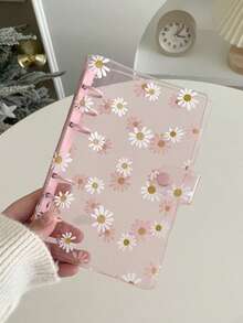 A5 6孔雏菊活页夹封面，带可替换内页的相册套装，DIY收纳笔记本，文具收纳盒 - 彩色 - 查看 11