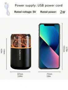 2026新款USB供电迷你加湿器，氛围灯加湿器，精油加湿器，新年礼物 - 彩色 - 查看 4