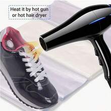 50个PVC热缩包装袋，宽度6-50厘米，透明可收缩薄膜，防尘热缩包装袋，无异味透明包装，适用于自制DIY家居项目、礼物、浴球、香皂、情人节等场合。 - 無色 - 查看 4