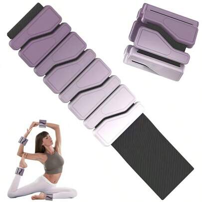 Pesas ajustables para muñeca/tobillo, pesas para brazos/piernas de 2 libras (1 libra cada una), adecuadas para caminar, correr, pilates, yoga y ejercicios en el gimnasio del hogar