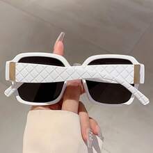 Popular Diamond Pattern, New Women's Glasses With Fashionable Inlay Decoration, Multifunctional Green Design Suitable For Daily Wear - 藍色到灰色 - 查看 6