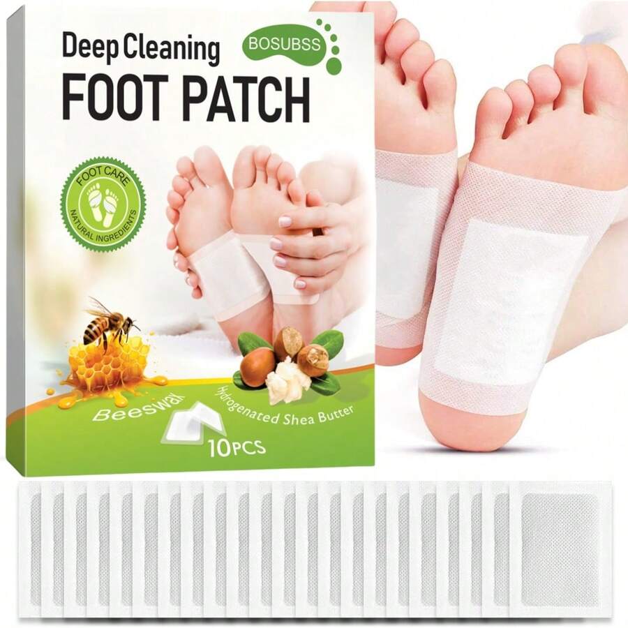 10片/包 保湿足部护理贴，艾灸足贴，草本保湿贴 - 彩色 - 查看 1