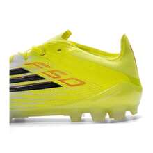 Adidas 男女款 F50 ELITE 2G/3G AG 足球鞋，轻便舒适，适合日常运动，JQ1468 - 亮黃螢光/黑色/亮紅 - 查看 7