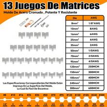 Hidráulica Ponchadora Hidráulica 6 Ton Con 16 Pinzas Pares Para Terminales - Amarillo - Ver 4