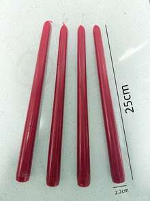 شمعتان بطول 10 بوصة بلون أحمر داكن بدون دخان، مدة الاحتراق 4 ساعات، شموع ديكور المنزل، ديكورات هدايا عيد الميلاد (تشمل شموع معطرة)، شموع ديكور المنزل في عيد الميلاد، ديكور المنزل في عيد الهالوين، هدية حامل الشمعة (مناسبة للنساء، هدية الشتاء) - عنابي اللون - مشاهدة 2