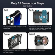 APEXEL 10-20X Zoom Macro Lens For IPhone - Professional Smartphone Macro Photography Lens, Compatible With Almost All Smartphones - Black - View 8