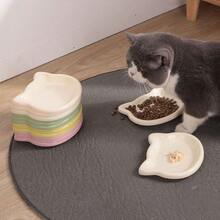 Tigela Plástica Colorida para Gatos, Formato de Gato Cartoon, Protege os Bigodes do Gato, Adequada para Cachorros Pequenos e Animais de Estimação - Pode Conter Ração Seca/Úmida e Água - Fácil de Limpar, Pode Conter Ração Seca, Petiscos e Ração Úmida Enlatada, Também Pode Ser Usada como Recipiente para Resíduos de Ossos e Cascas de Nozes. Presente de Natal, Presente, Presente Divertido, Presente do Ramadã, Presente Personalizado. - 100ml - Visão 7