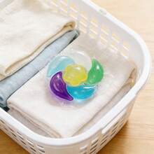 50/100pcs 6-In-1 Laundry Detergent Pods For Stain & Grease Removal, Deep Cleaning, Color Protection, Long-Lasting Fragrance, Suitable For Washing Machine, Baby Clothes, Intimate Apparel, Down Jackets, Low Foam Easy Rinse, Disinfecting & Dust Mite Removal, Softening - Multicolor - View 4