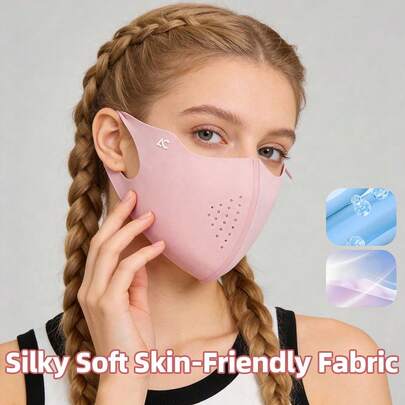 Högkvalitativ sömlös allt-i-ett solskyddsmask för kvinnor, ny sommar issidens ansiktsmask, UV-skydd, tunn solskyddsmask lämplig för ögonvrån, unisex issidens solskyddsmask, tunn sommarcykelmask, andningsbar issidens solskyddsmask med hyaluronsyra, UV-skydd, solskyddsmask lämplig för ögonvrån