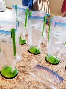 1/2个装厨房垃圾袋架，塑料袋架，实用垃圾袋架 - 彩色 - 查看 5