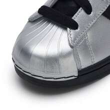 Adidas Women's Superstar II W Comfortable Lightweight Outdoor Casual Sneakers IH1599 - Metallic Silver/No. 1 Black/No. 1 Black - View 7