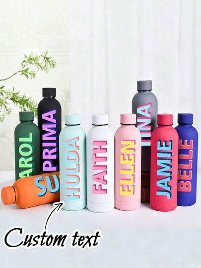 Bình nước bằng thép không gỉ tùy chỉnh, Bình nước khắc tên cá nhân, Bình giữ nhiệt cá nhân hóa, Quà tặng khắc tên, Quà tặng cho nữ, Quà kỷ niệm, Cốc học sinh tùy chỉnh cho năm học mới, Bình nước thể thao, Quà tặng ngày Valentine