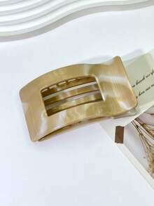 1pc/3pcs/6pcs Geometric Pattern Casual ABS Plastic 2026 New Square Hair Claw Clips, Sweet Hairpin For Beach, Travel, Party, Vacation, Back To School Season - Multicolor - View 5