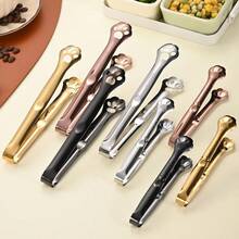 1/5/10 قطعة مشبك على شكل بصمة قط من الفولاذ المقاوم للصدأ، مبتكر وجميل، مضاد للانزلاق والحرق، مناسب لمكعبات الثلج والوجبات الخفيفة والسلطات والحلويات ومشابك الخبز ومشابك اللحوم المشوية - متعدد الألوان - مشاهدة 8