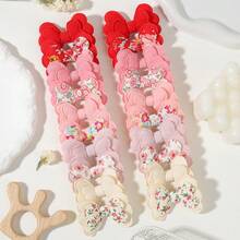 20个双层蝴蝶结发夹，佩戴方便，提升造型精致度，绝佳发饰 - 混合色 - 查看 13