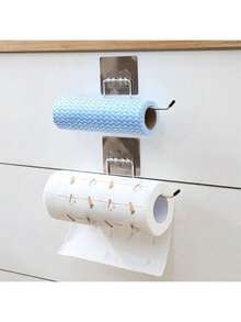 2 Paper Towel Holders And Aluminum Foil Holders For Kitchen Wall Mount - Multicolor - View 2