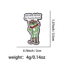 Cute Frog Series Enamel Pin Funny Animals Quotes Brooch Pins Lapel Pin Badge On Backpack Clothing Accessories Jewelry Friends Gifts - Green - View 25